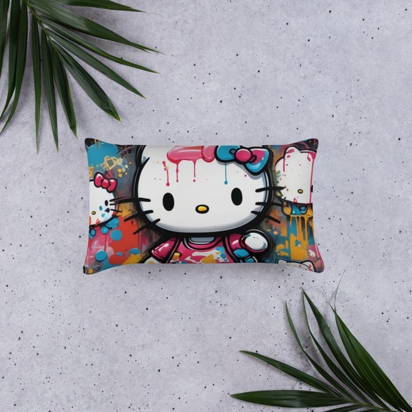 Hello Kitty Graffiti Pillow NWT - Picture 9 of 11